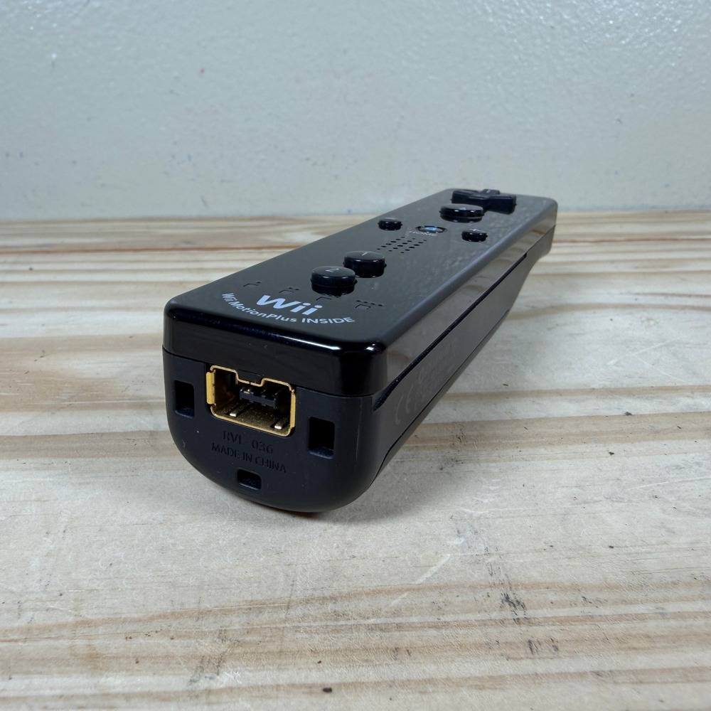 Nintendo Wii Remote Plus Black Wii MotionPlus INSIDE RVL-036 Controller - Picture 6 of 9